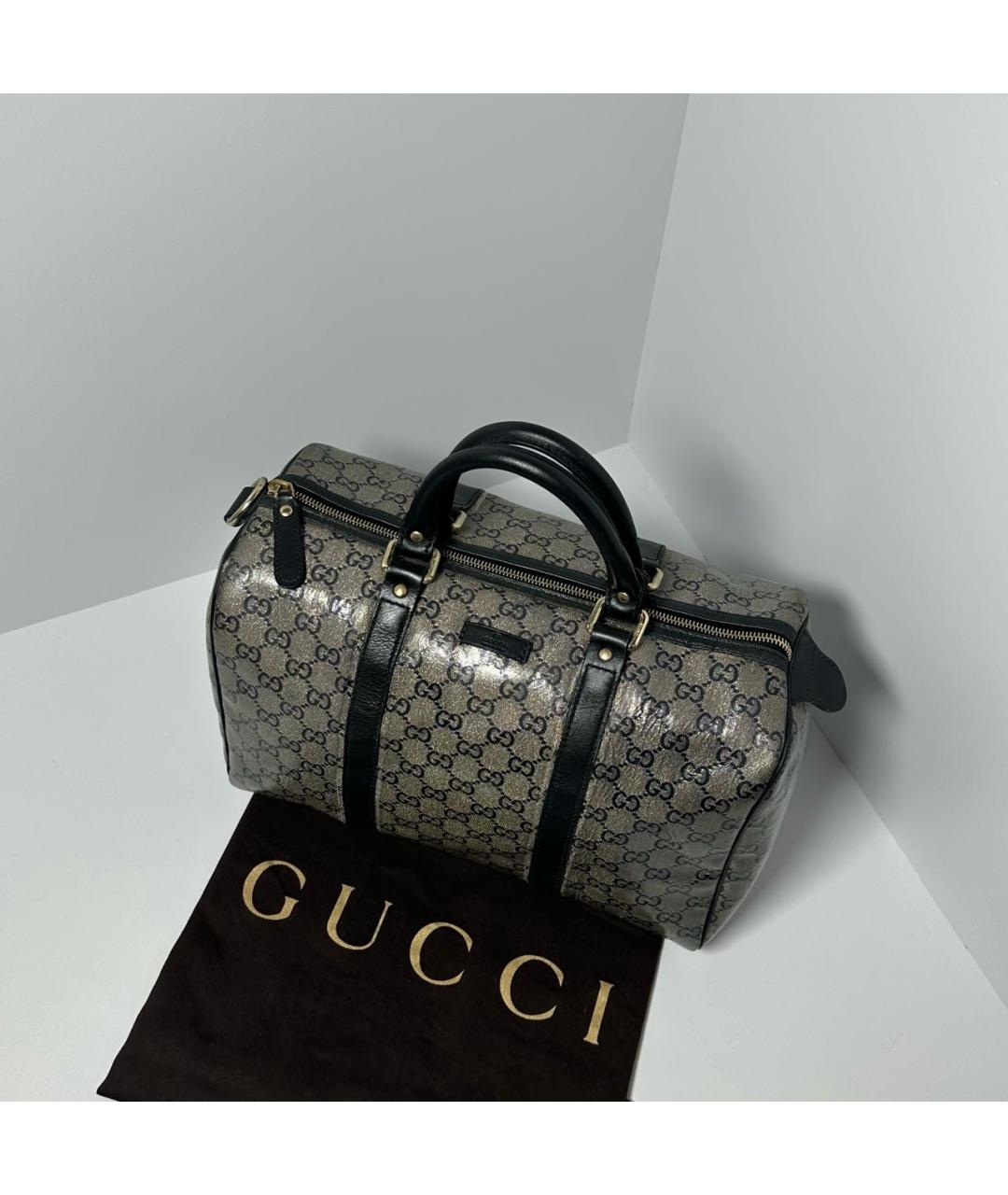 GUCCI Серая тканевая дорожная/спортивная сумка, фото 2