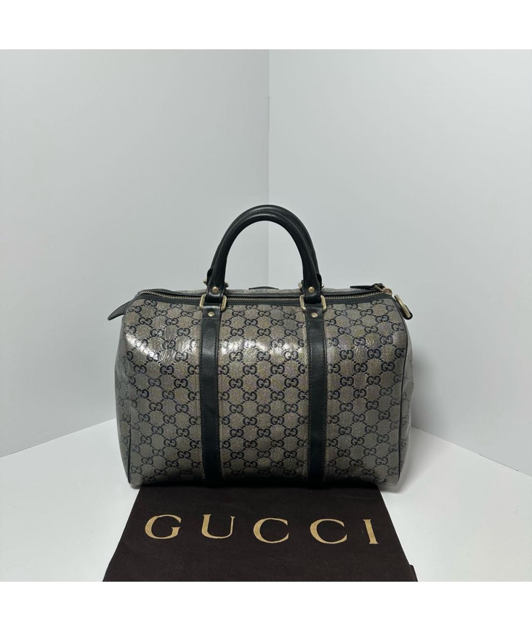 GUCCI Серая тканевая дорожная/спортивная сумка, фото 3