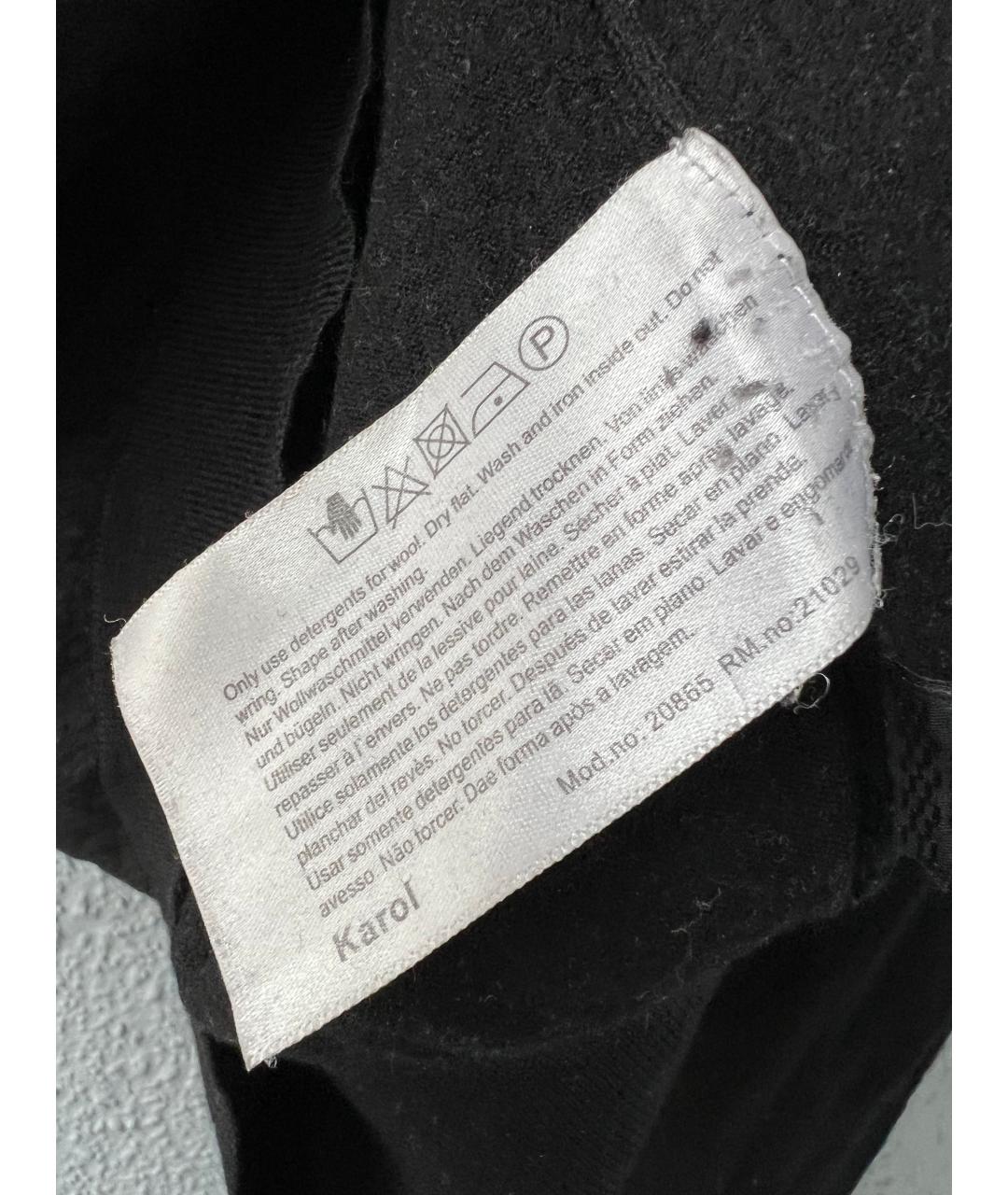 HUGO BOSS Черный шерстяной джемпер / свитер, фото 4