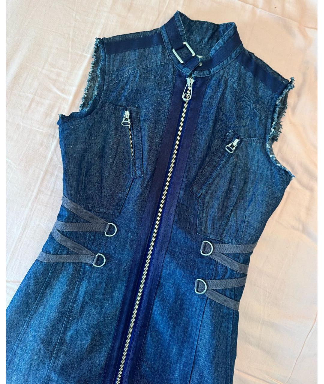 DIESEL Синий деним сарафан, фото 3