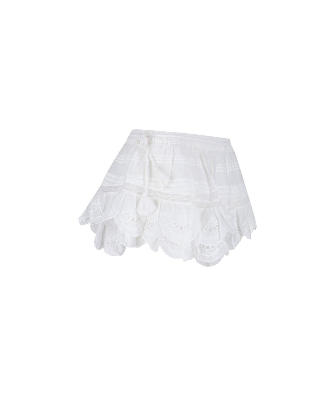 ISABEL MARANT ETOILE Белые хлопковые шорты, фото 3