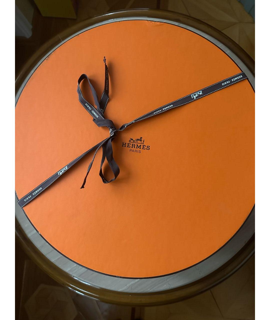HERMES Оранжевая шерстяная шляпа, фото 8