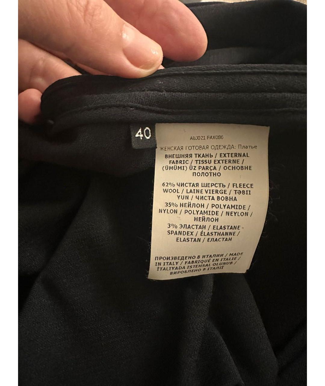 TOM FORD Черное шерстяное платье, фото 4