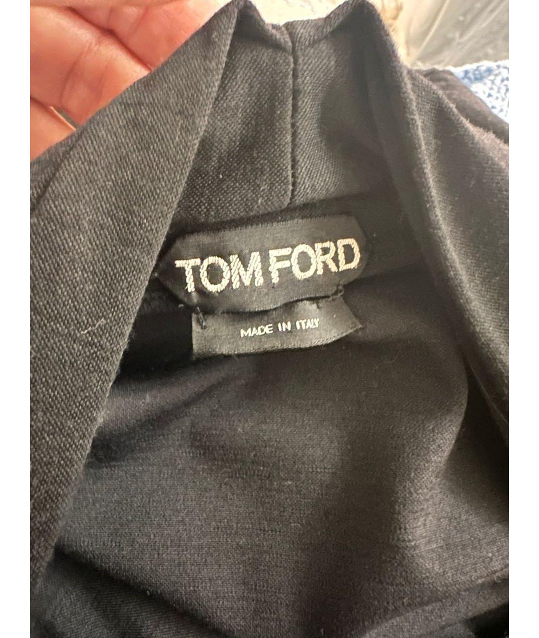 TOM FORD Черное шерстяное платье, фото 5