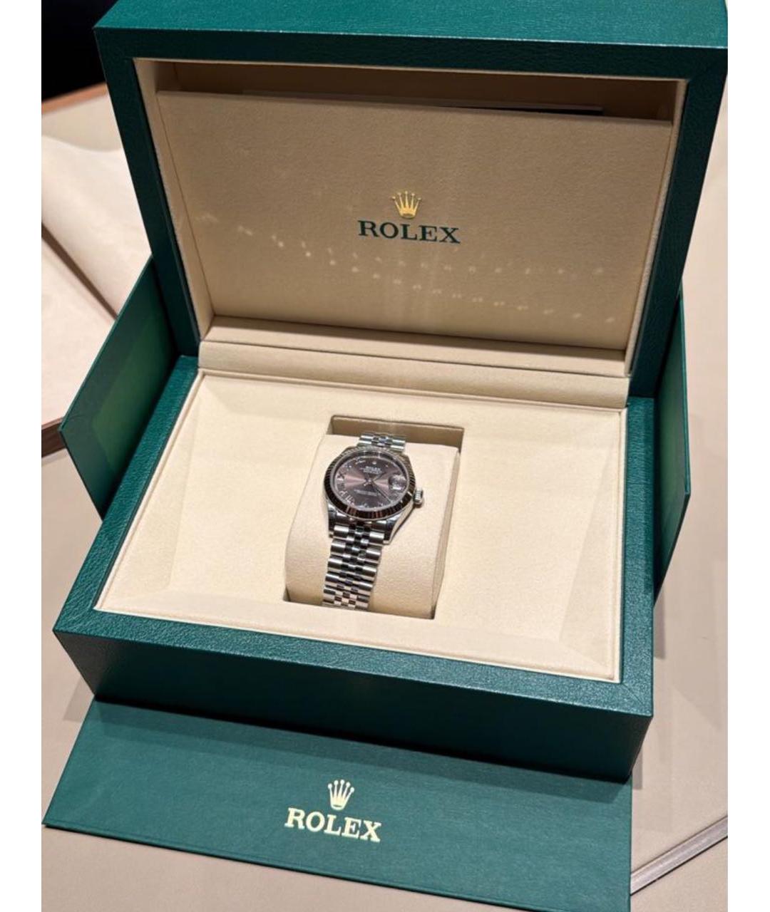 ROLEX Серебряные часы из белого золота, фото 2