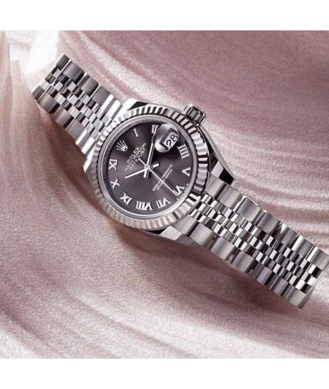 ROLEX Серебряные часы из белого золота, фото 4