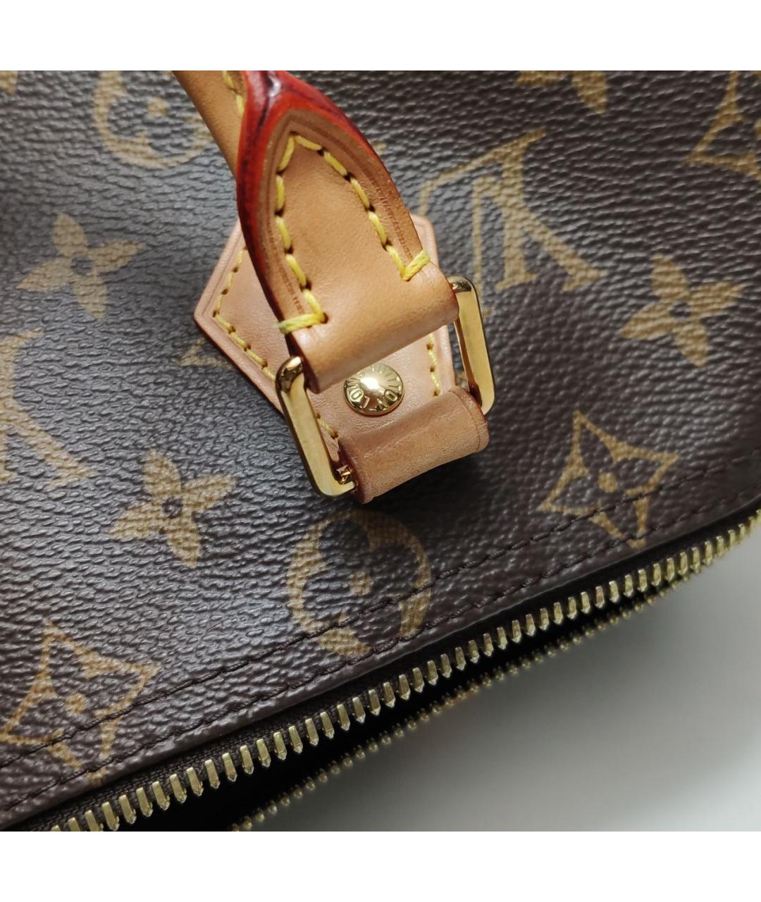 LOUIS VUITTON Коричневая сумка с короткими ручками, фото 7