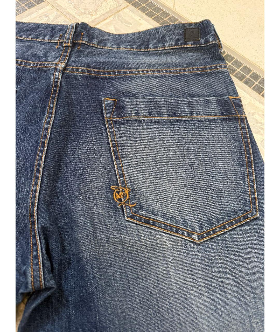 ALEXANDER MCQUEEN Темно-синие хлопковые джинсы, фото 8