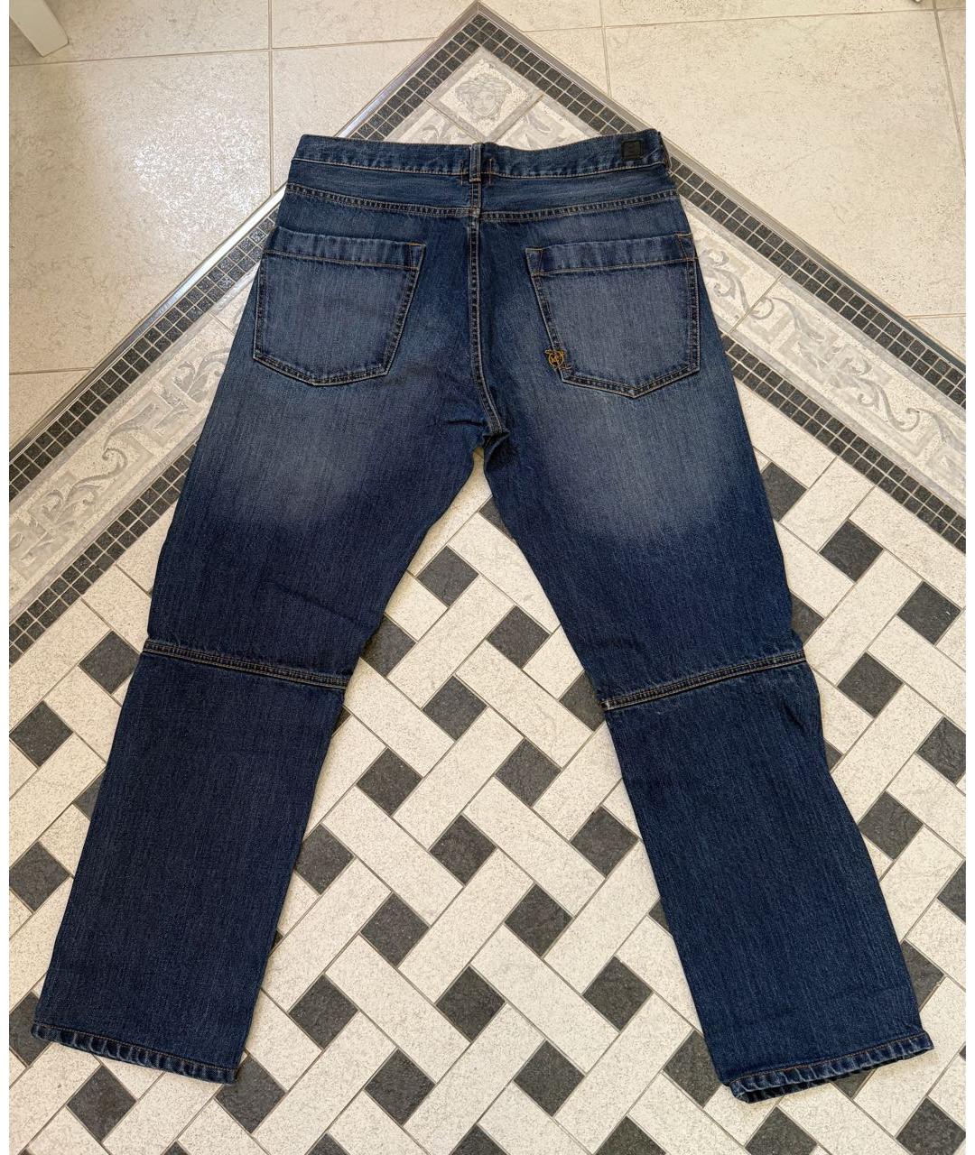 ALEXANDER MCQUEEN Темно-синие хлопковые джинсы, фото 2