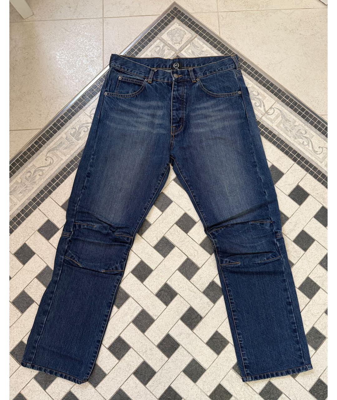 ALEXANDER MCQUEEN Темно-синие хлопковые джинсы, фото 9