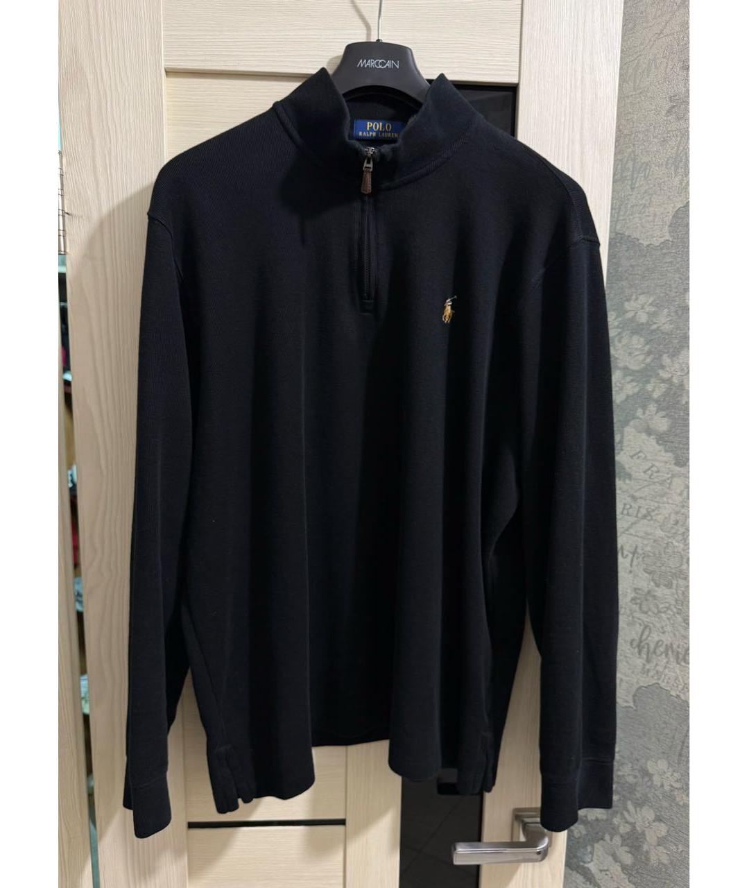 POLO RALPH LAUREN Черный хлопковый джемпер / свитер, фото 9