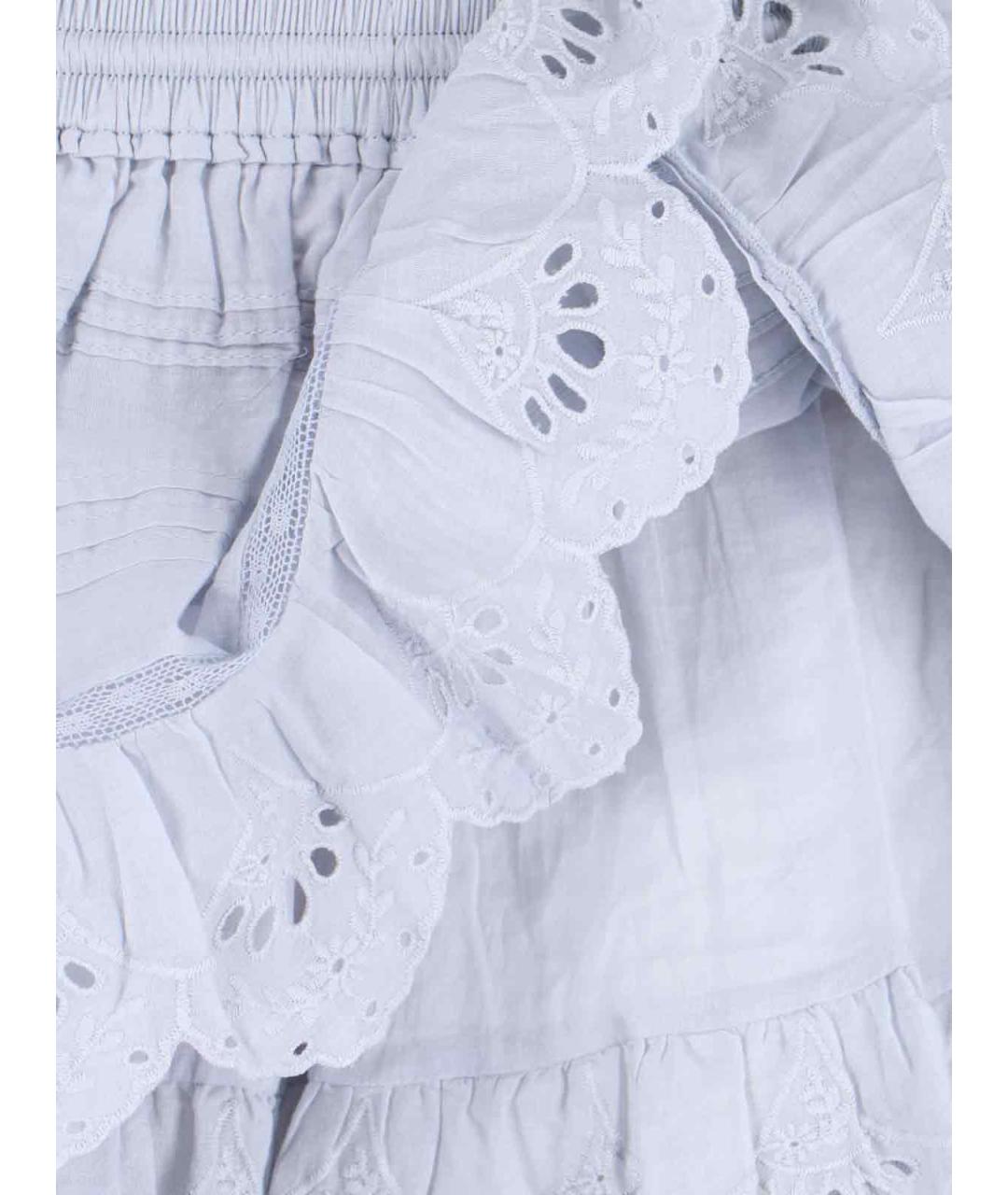 ISABEL MARANT ETOILE Синяя полиэстеровая юбка-шорты, фото 4