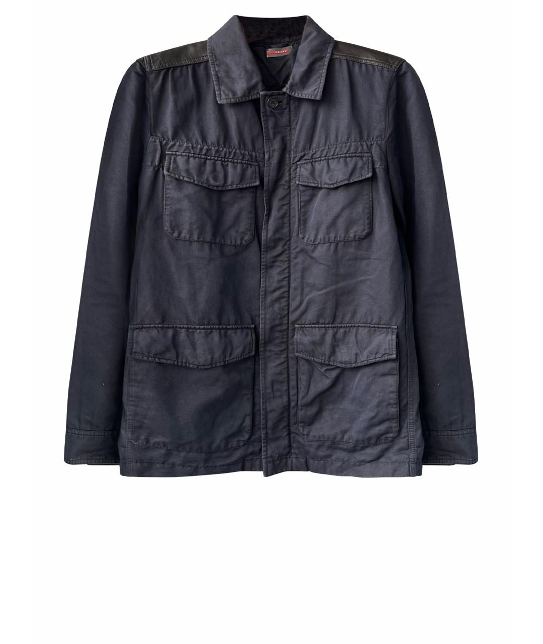 PRADA Темно-синяя парка, фото 1