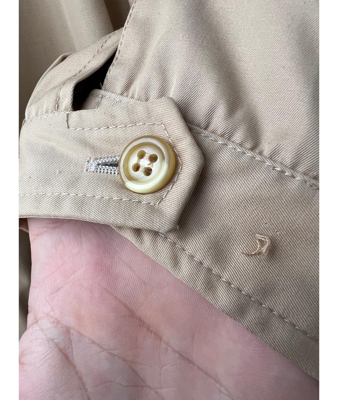 BURBERRY Бежевая хлопковая куртка, фото 6