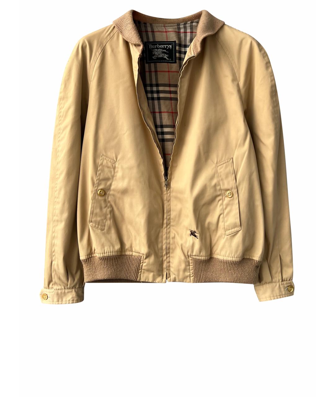 BURBERRY Бежевая хлопковая куртка, фото 1