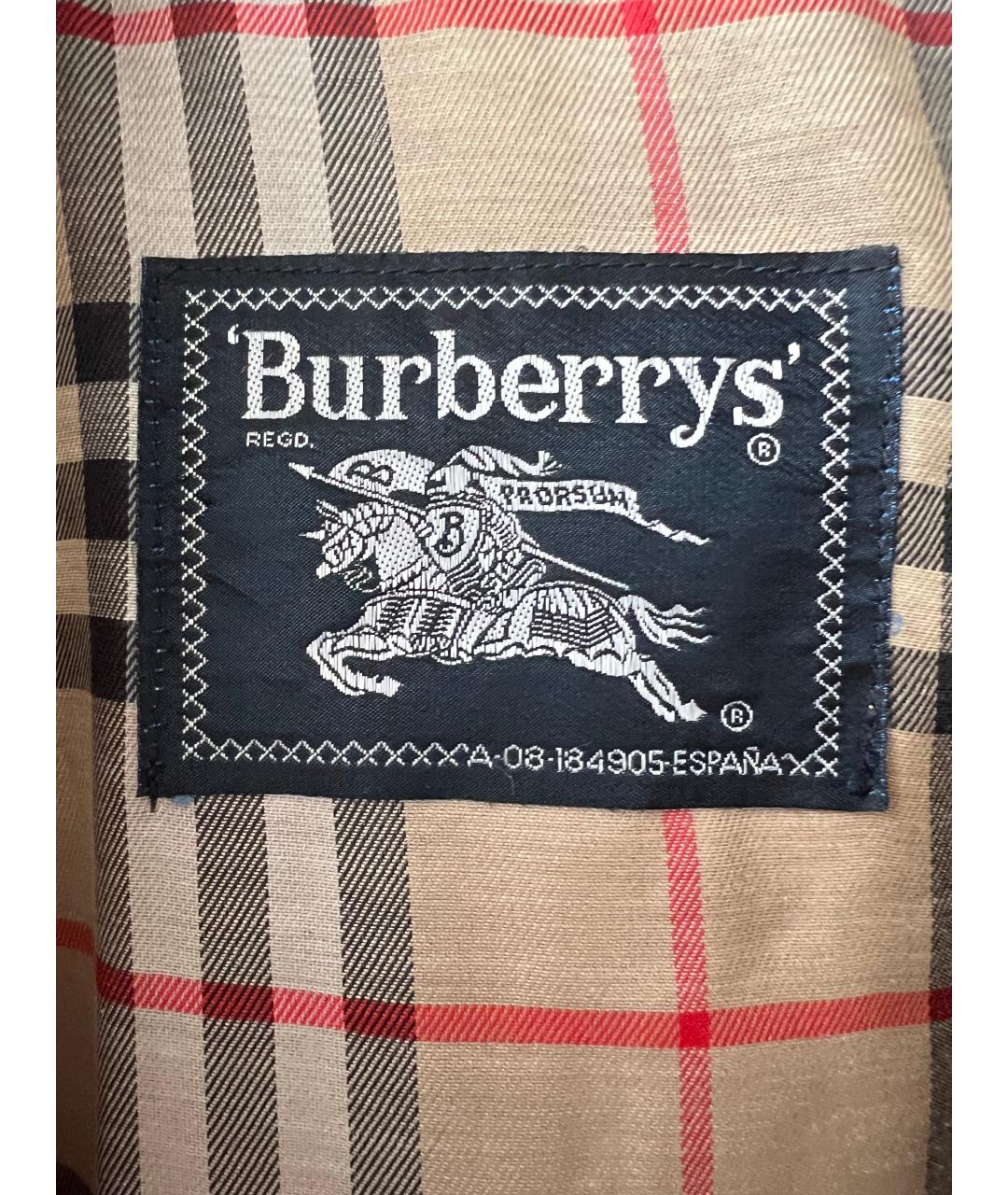 BURBERRY Бежевая хлопковая куртка, фото 3