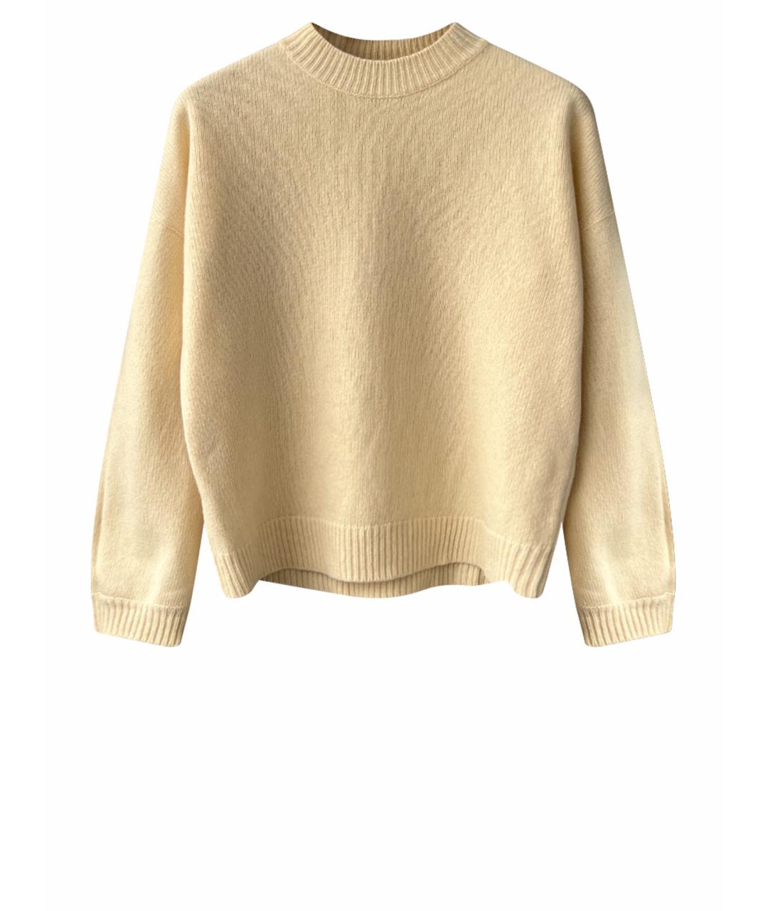 LES COPAINS Бежевый шерстяной джемпер / свитер, фото 1