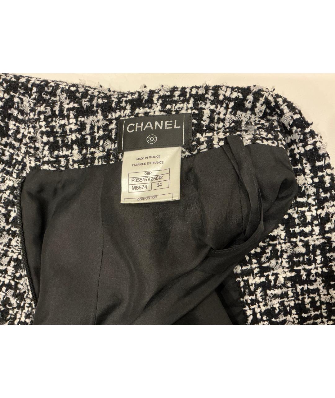 CHANEL Серая твидовая юбка миди, фото 4