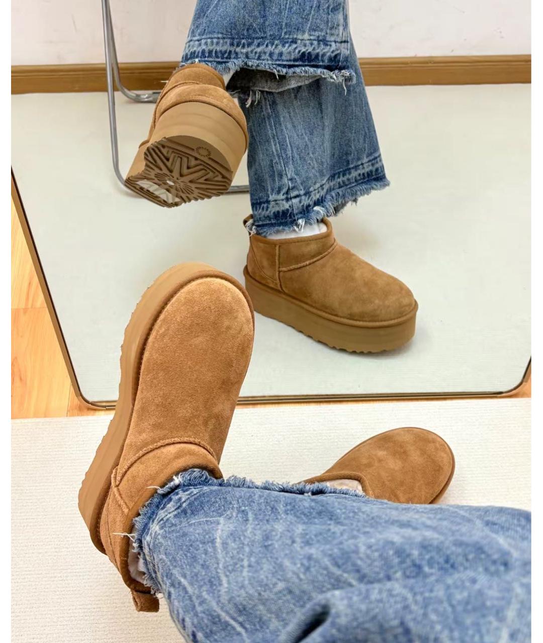 UGG Коричневые ботинки, фото 4