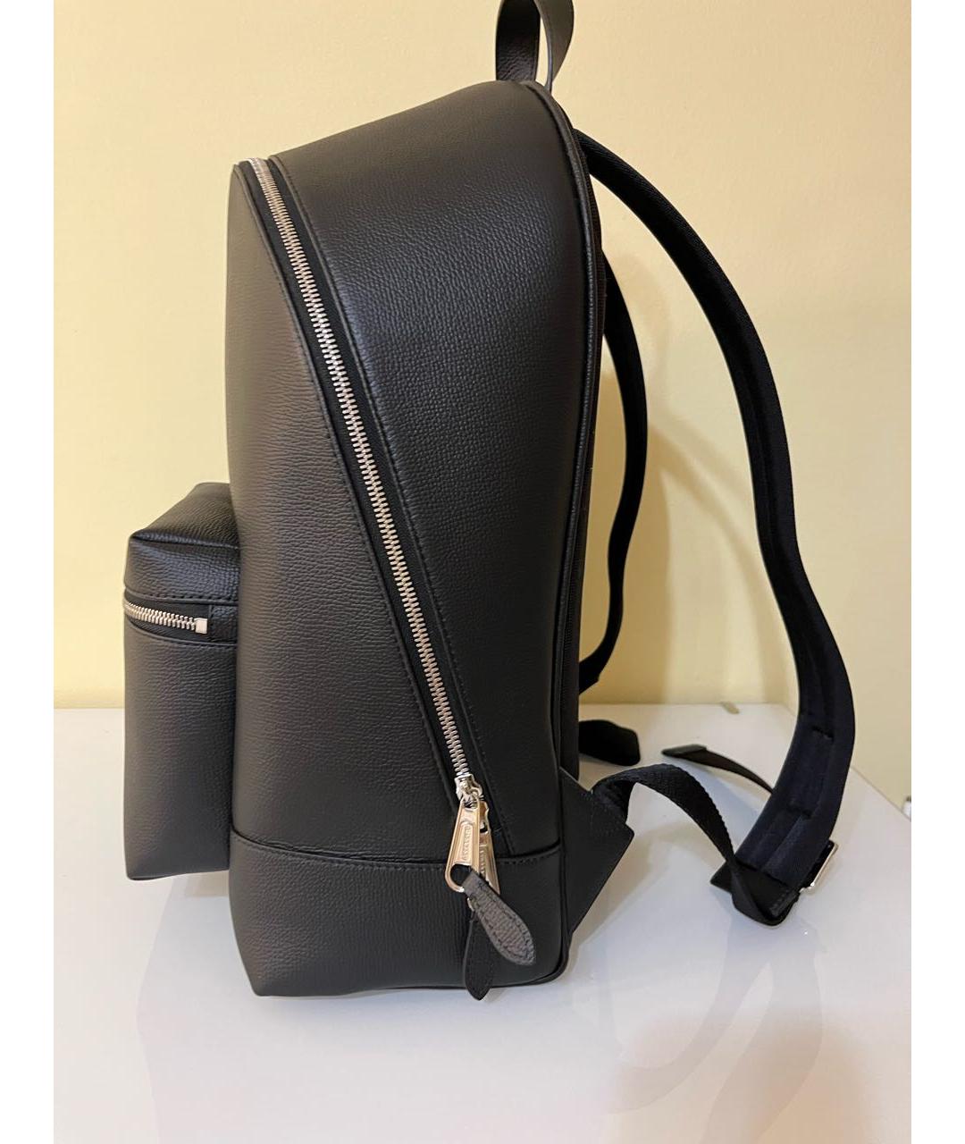 BURBERRY Черный кожаный рюкзак, фото 7