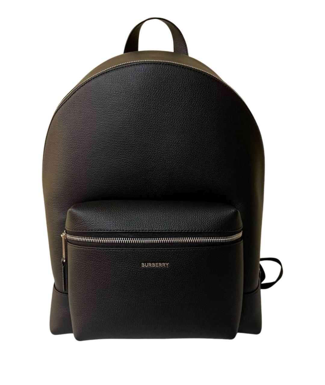 BURBERRY Черный кожаный рюкзак, фото 1