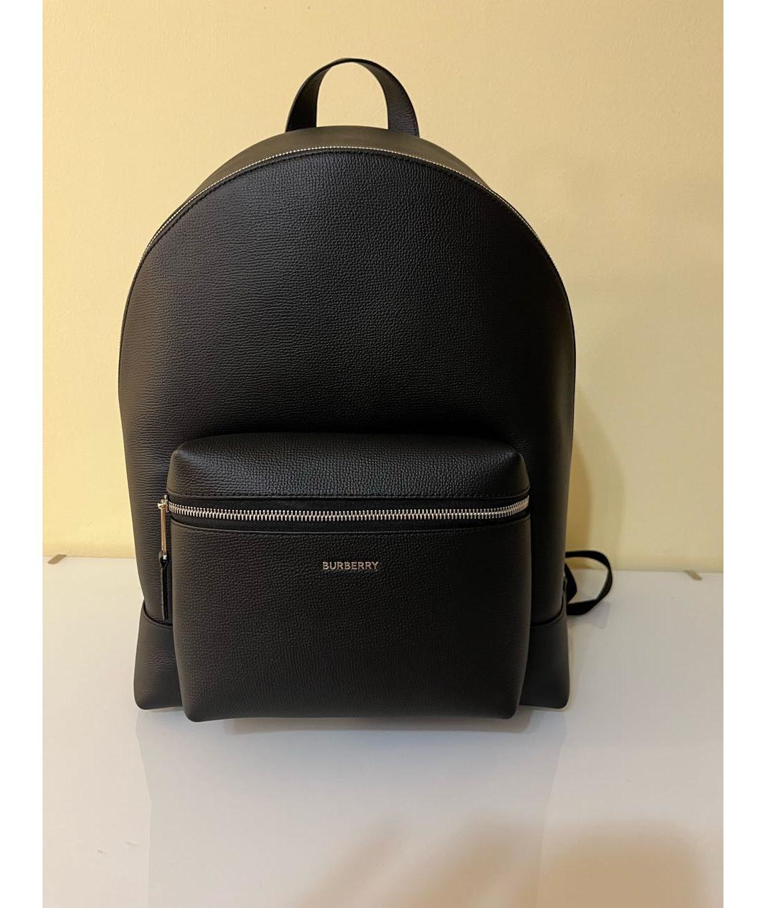 BURBERRY Черный кожаный рюкзак, фото 9