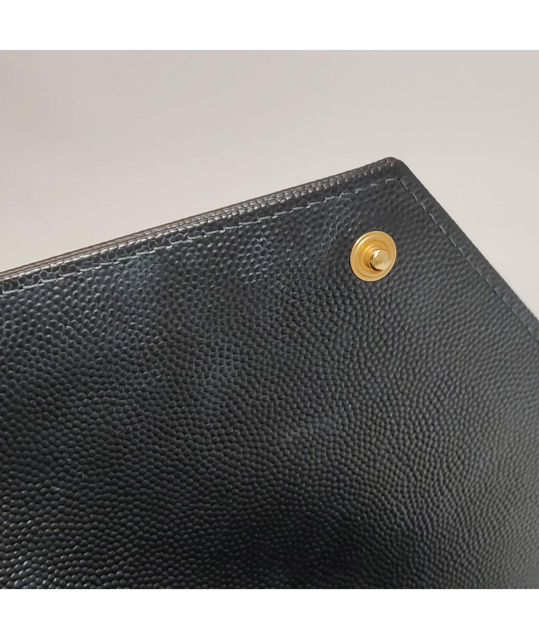 SAINT LAURENT Черная кожаная сумка через плечо, фото 7