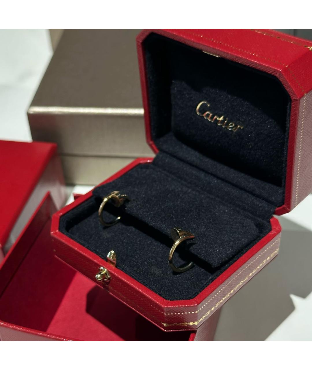 CARTIER Золотые серьги из желтого золота, фото 2