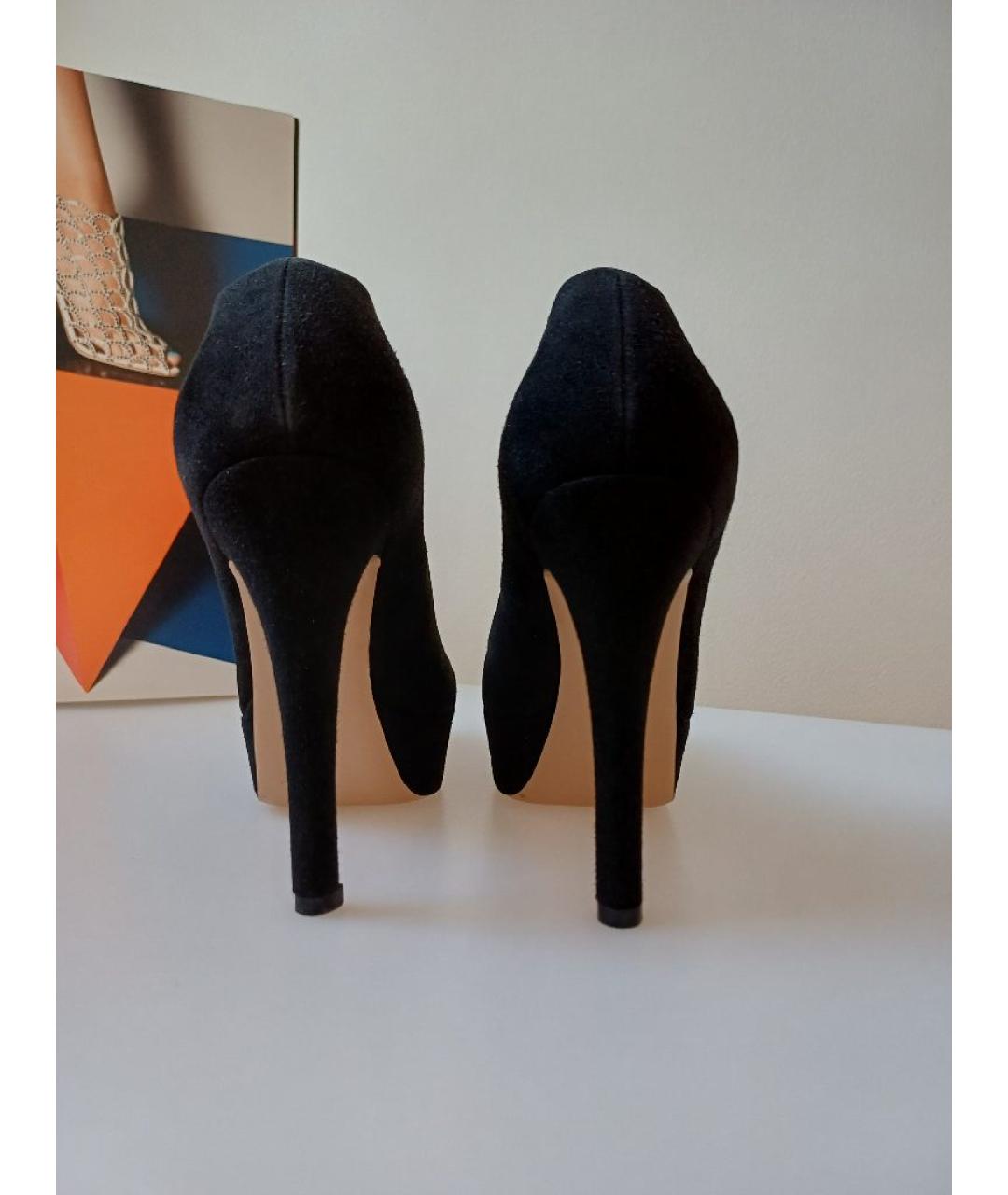 GIANVITO ROSSI Черные замшевые туфли, фото 6