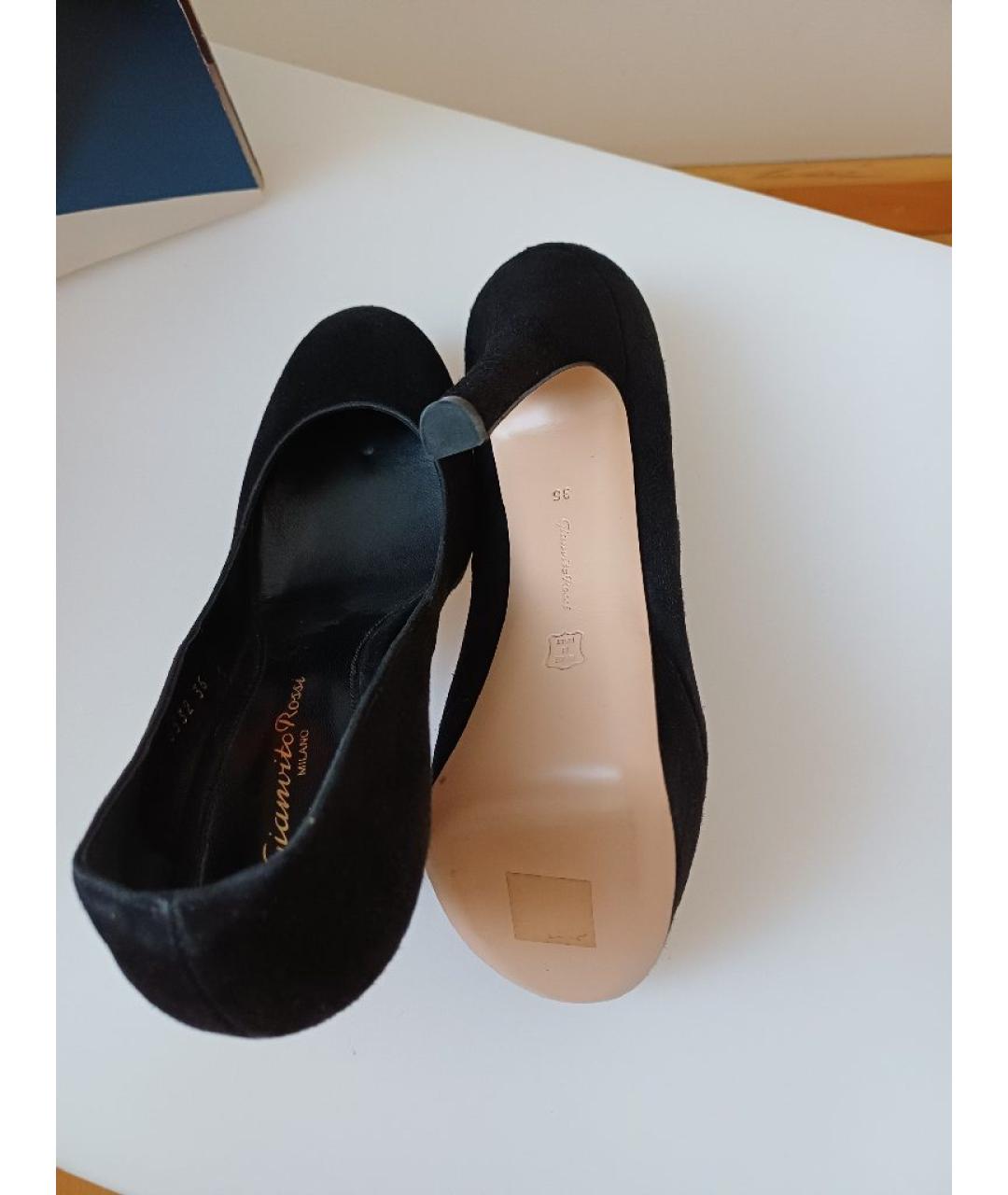GIANVITO ROSSI Черные замшевые туфли, фото 7