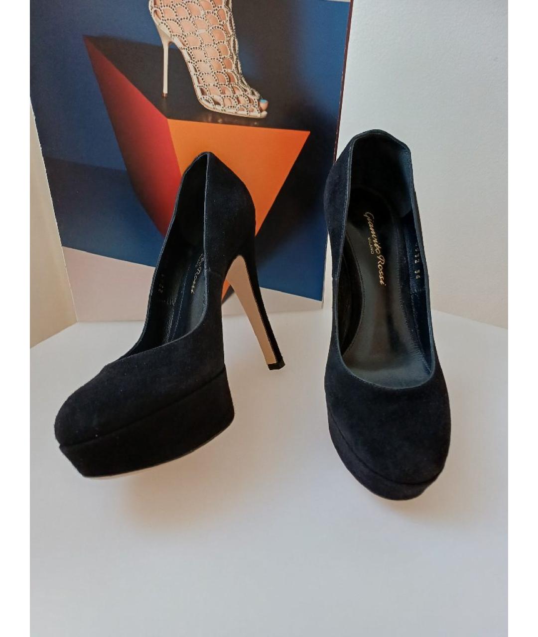 GIANVITO ROSSI Черные замшевые туфли, фото 3