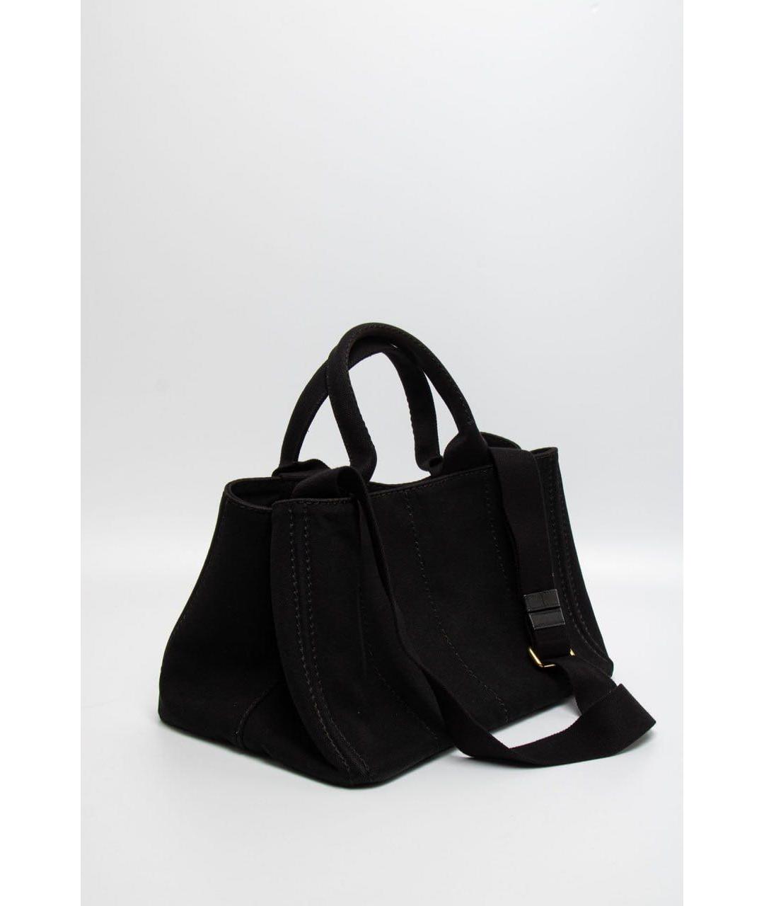 PRADA Черная тканевая сумка с короткими ручками, фото 2