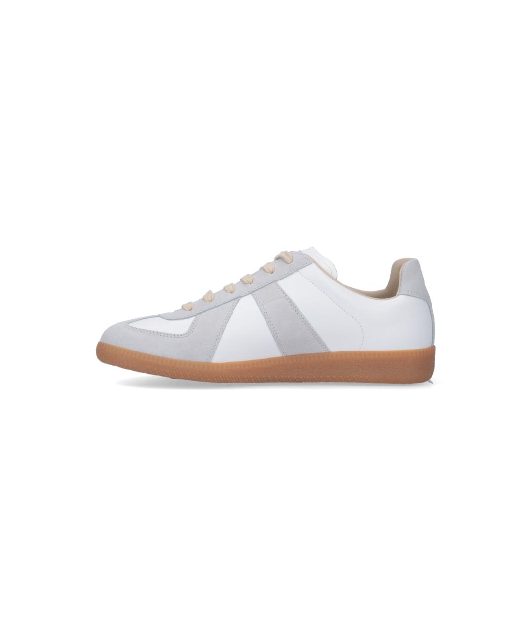 MAISON MARGIELA Белые кожаные кроссовки, фото 3