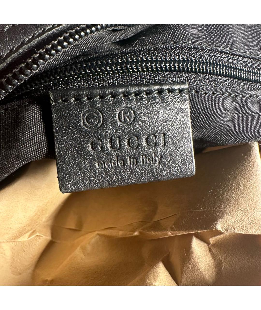 GUCCI Зеленая тканевая сумка с короткими ручками, фото 5