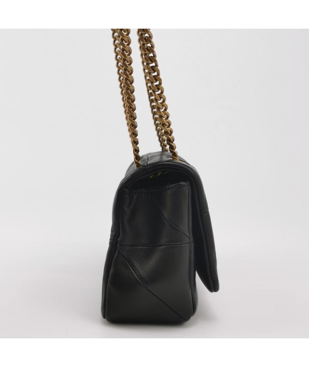 SAINT LAURENT Черная кожаная сумка через плечо, фото 3