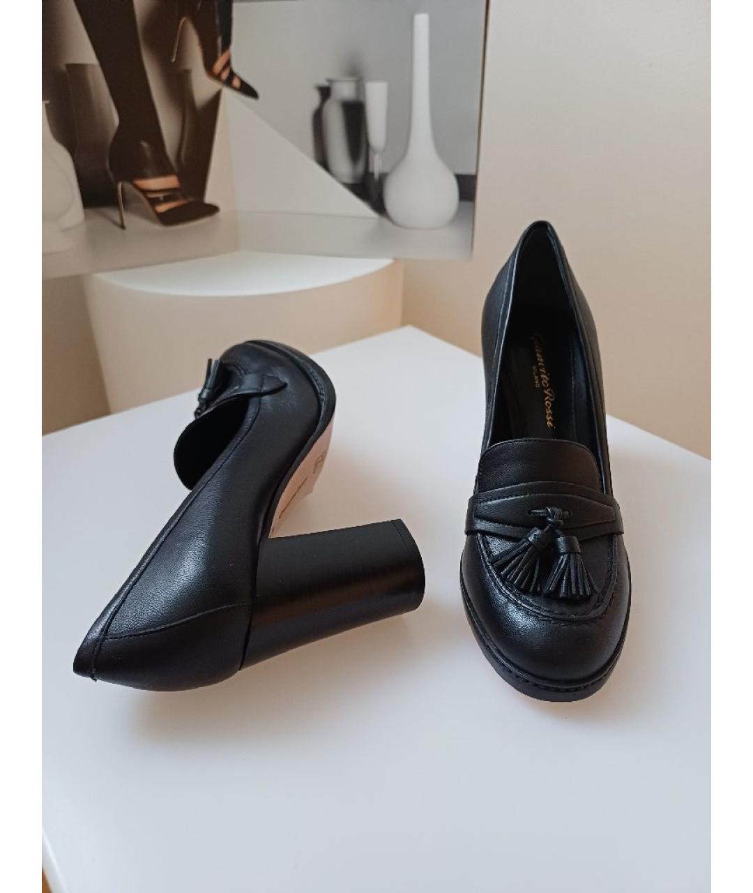 GIANVITO ROSSI Черные кожаные туфли, фото 3