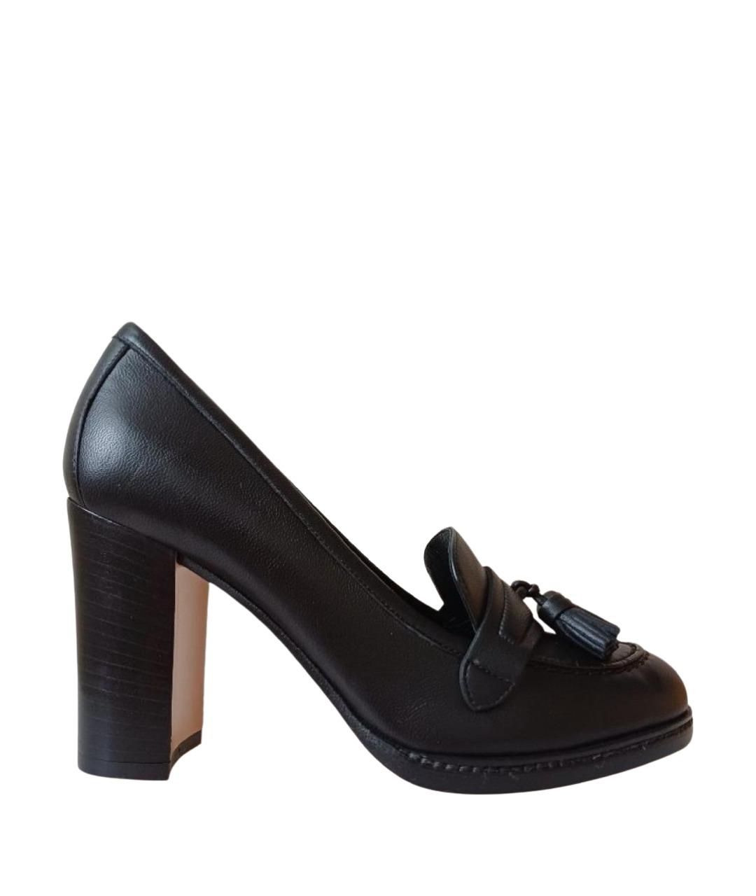 GIANVITO ROSSI Черные кожаные туфли, фото 1