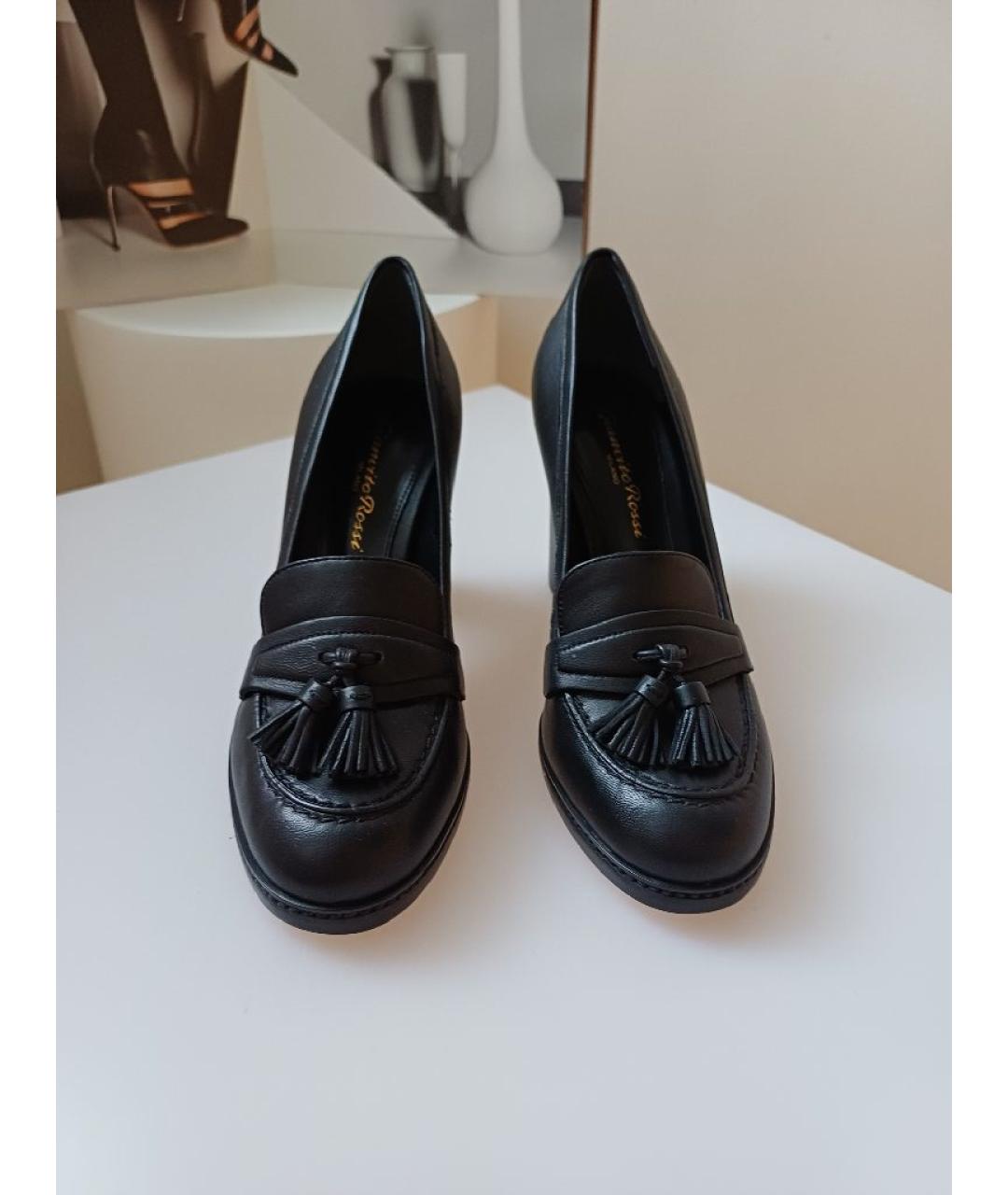 GIANVITO ROSSI Черные кожаные туфли, фото 6