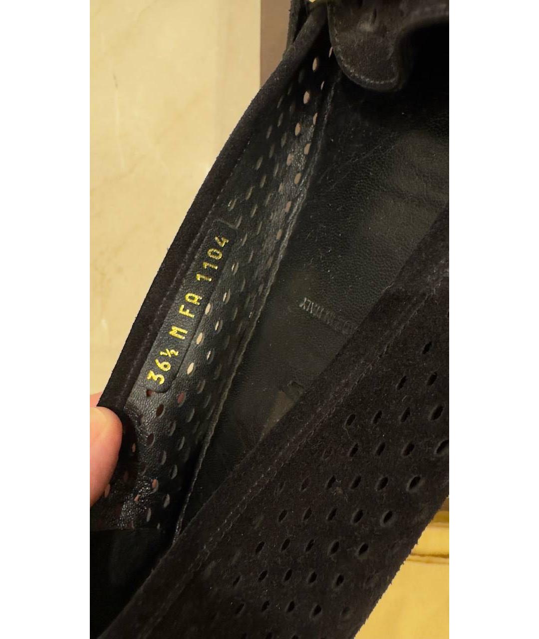LOUIS VUITTON Черные кожаные мокасины, фото 6