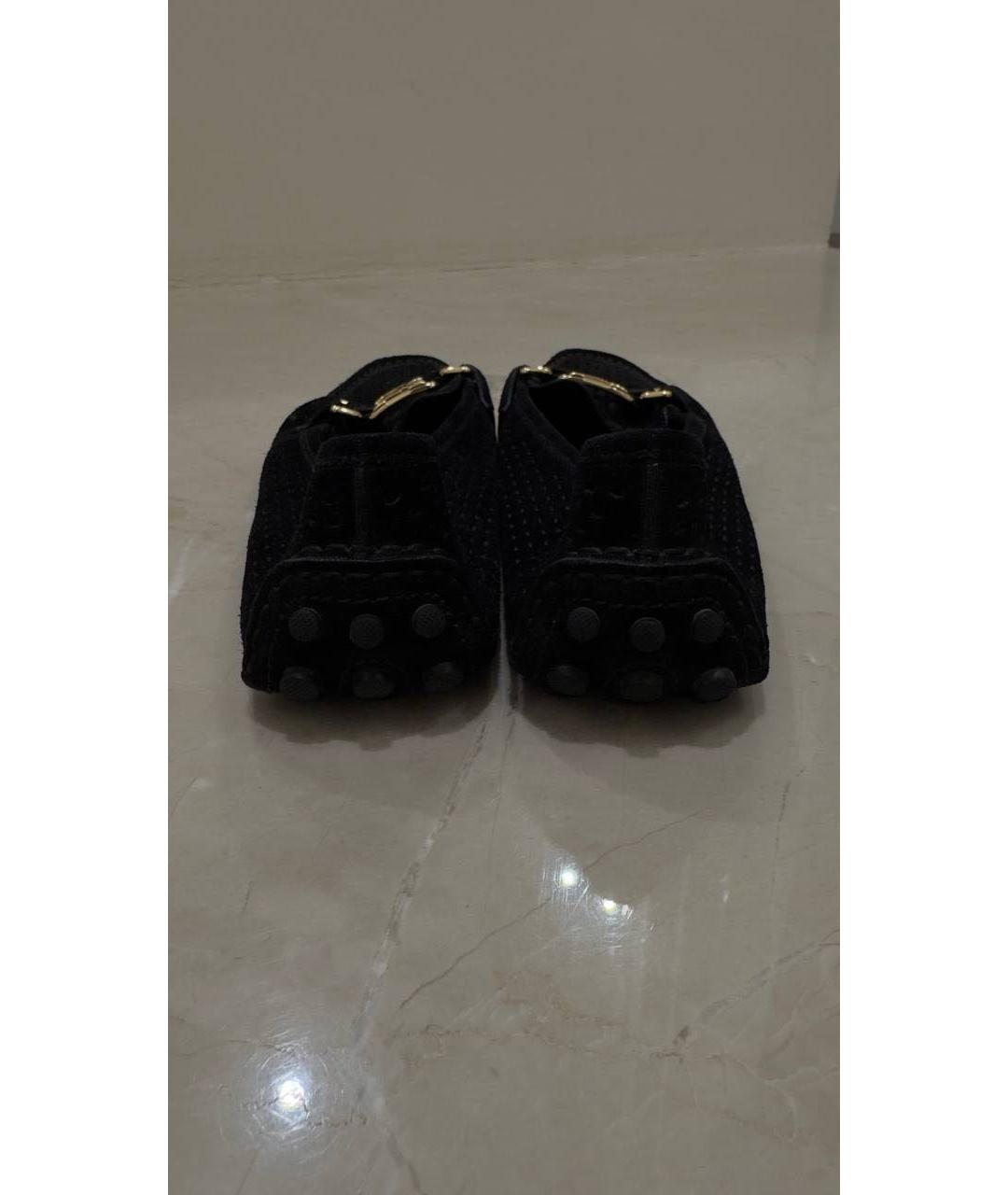 LOUIS VUITTON Черные кожаные мокасины, фото 4