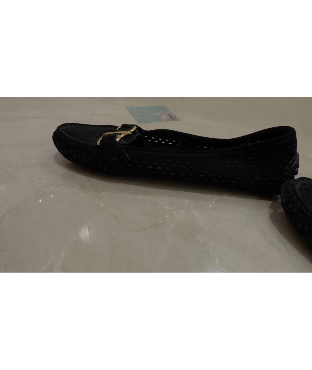 LOUIS VUITTON Черные кожаные мокасины, фото 9
