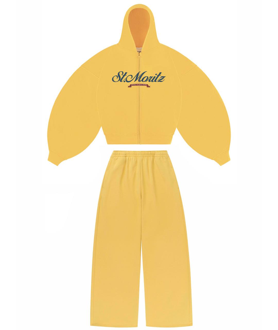 PLANTA ROSA Горчичный хлопковый спортивные костюмы, фото 1