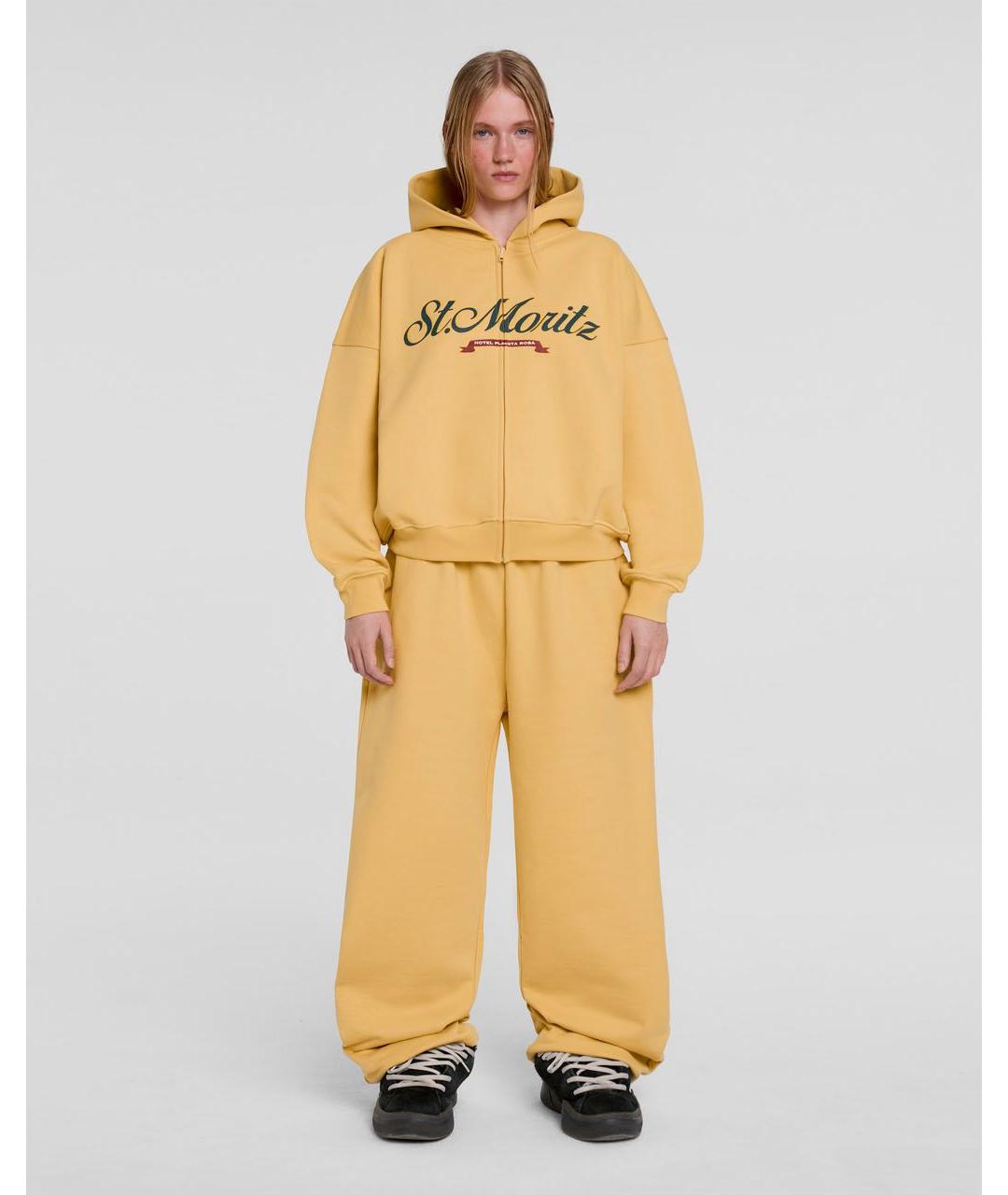 PLANTA ROSA Горчичный хлопковый спортивные костюмы, фото 4