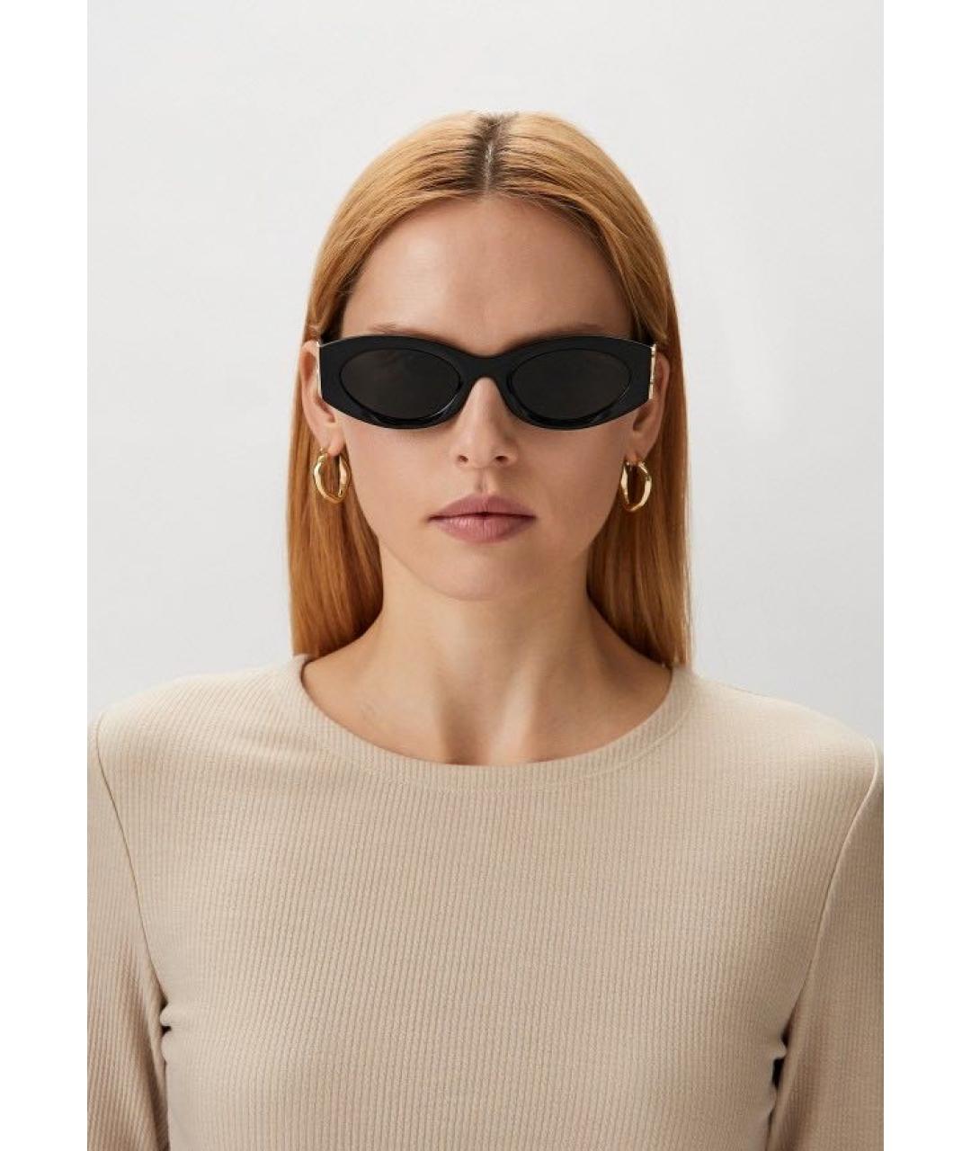 MIU MIU Черные пластиковые солнцезащитные очки, фото 6