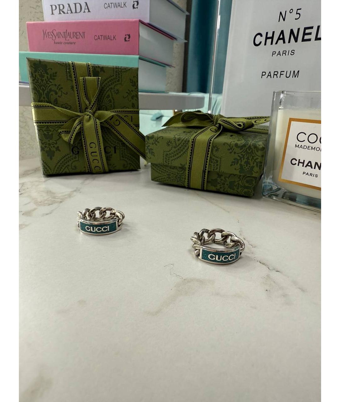 GUCCI Серебряное серебряное кольцо, фото 3