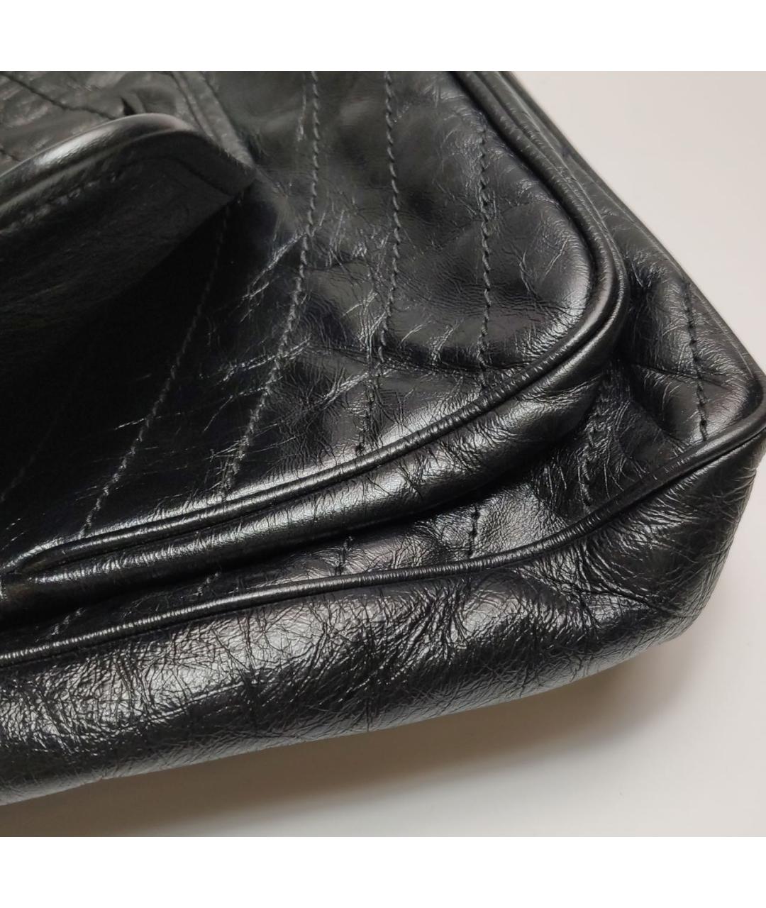 SAINT LAURENT Черная кожаная сумка через плечо, фото 8