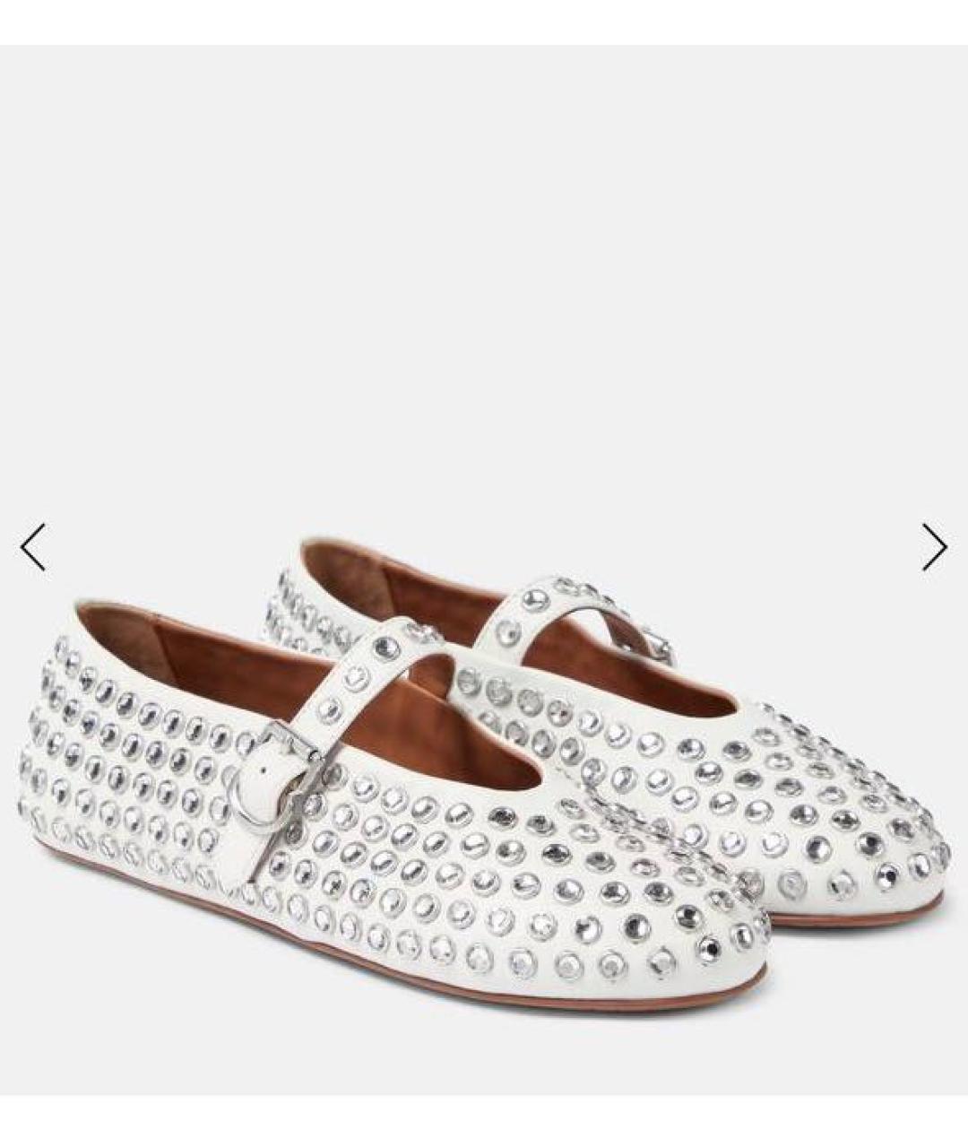 ALAIA Белые кожаные балетки, фото 2