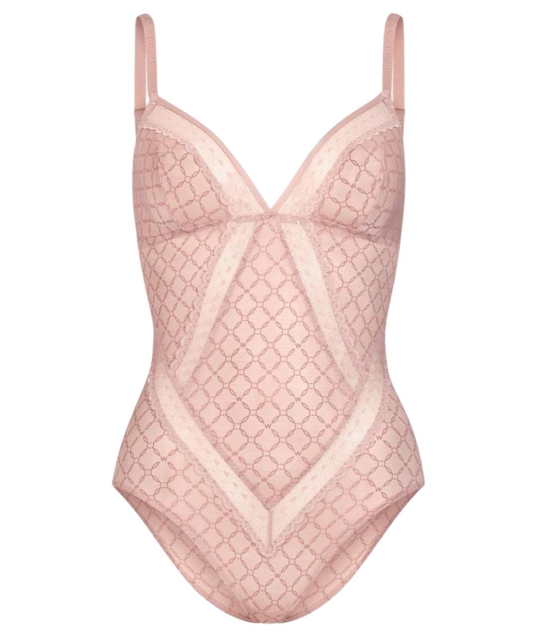 WOLFORD Розовое полиамидовое боди, фото 1