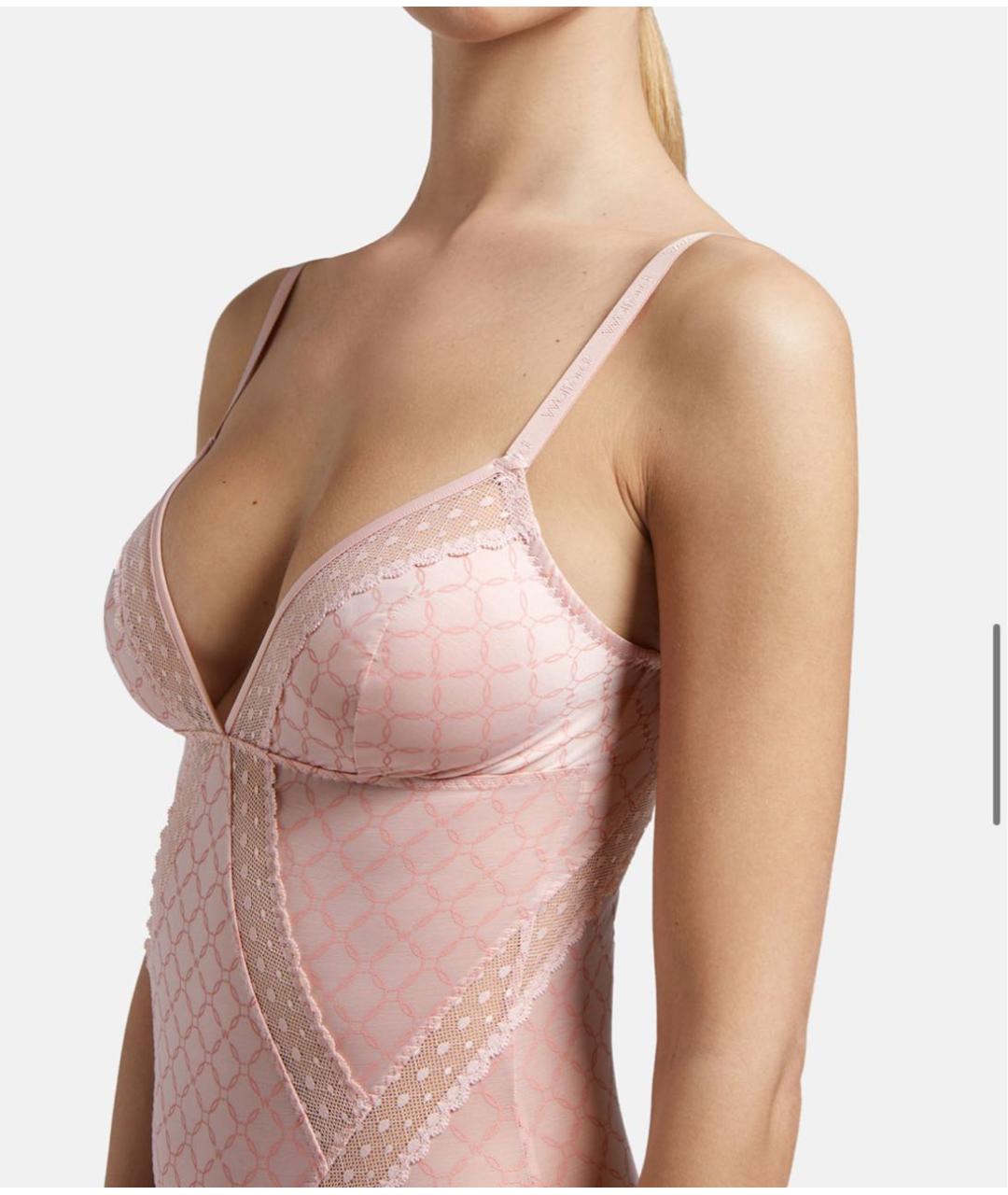 WOLFORD Розовое полиамидовое боди, фото 5