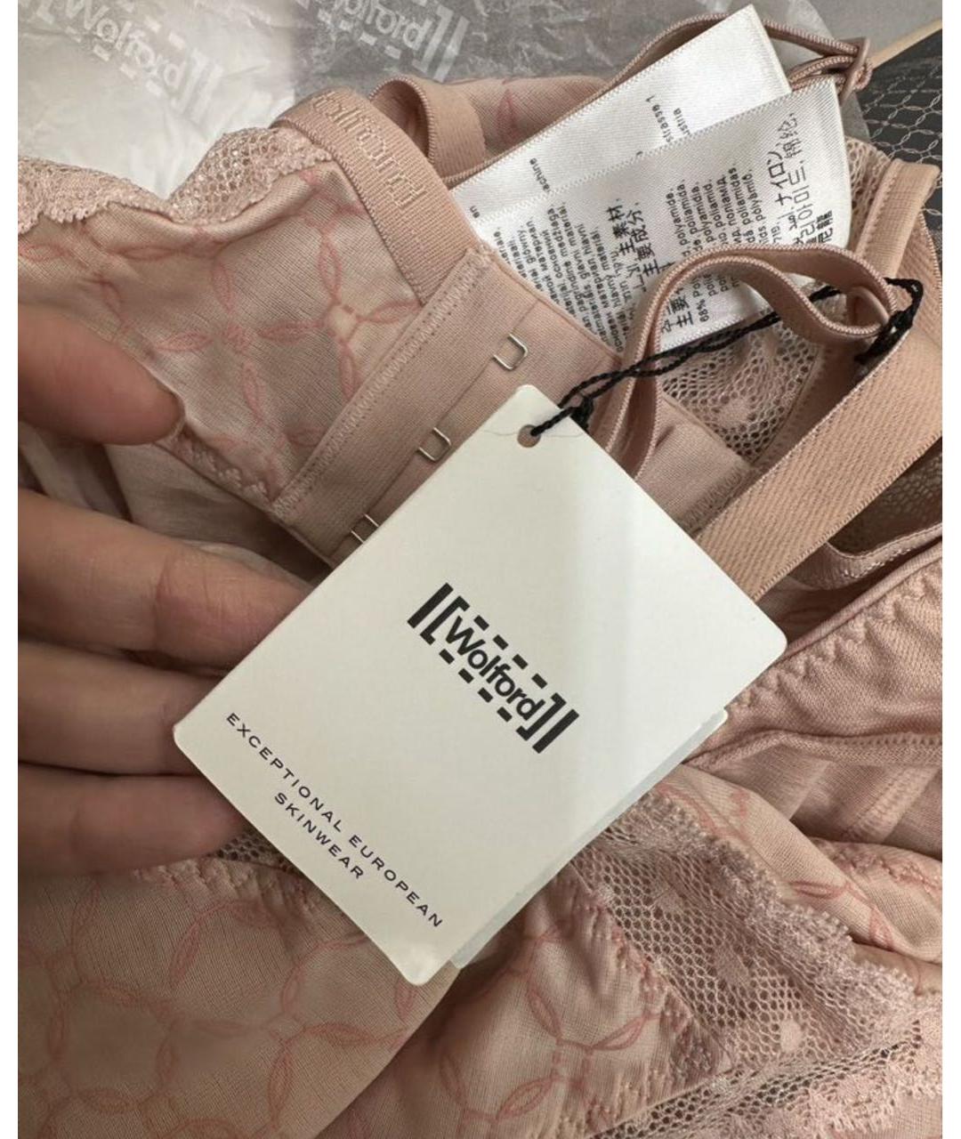 WOLFORD Розовое полиамидовое боди, фото 3